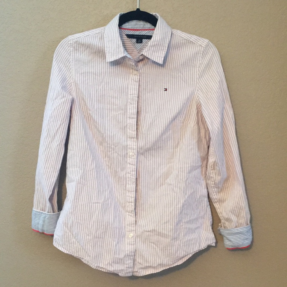 Strip Button Up Top